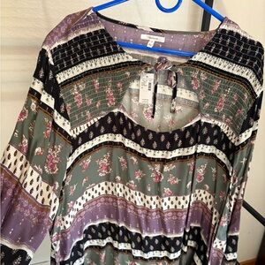 Maurices Multicolor Boho Blouse
